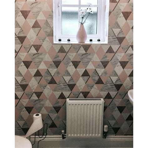 house of alice onyx marble metallic wallpaper grey copper|20 Bold Print Wallpapers for under £20 per roll .